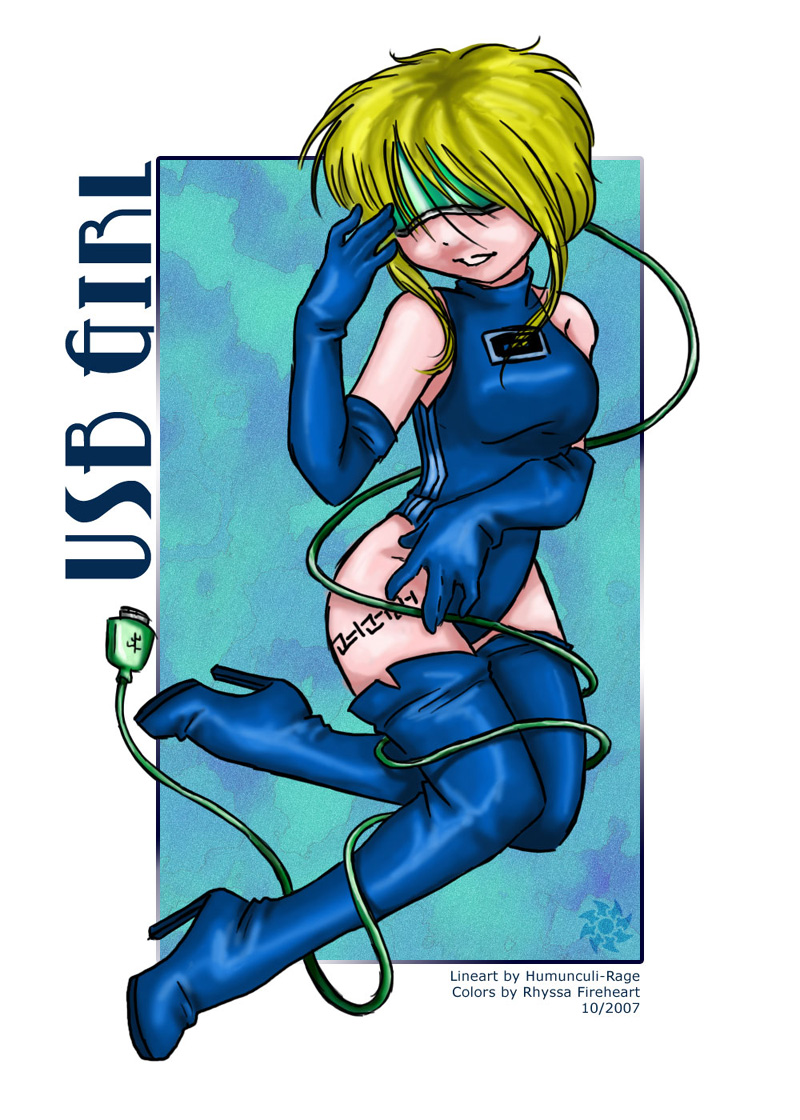 USB Girl Colored